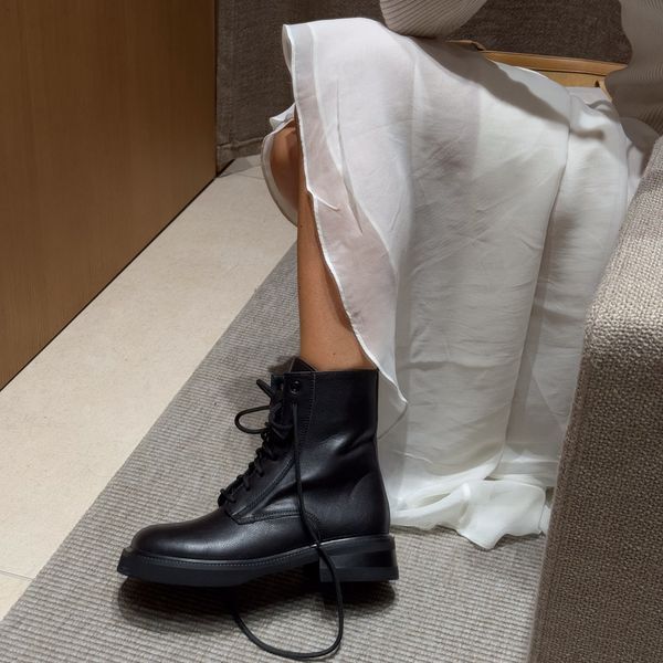 ЧЕРЕВИКИ ЖІНОЧІ COMBAT BOOTS W-BTS-COMB-LEA-LEA-BLK-36 фото