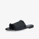 ШЛЬОПАНЦІ ЖІНОЧІ SLIDES FRINGE W-SLD-FRNG-LEA-FAB-BLK-36 фото 3