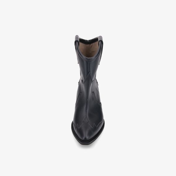 ЧЕРЕВИКИ ЖІНОЧІ COWBOY BOOTS HIGH W-BTS-COWH-LEA-LEA-BLK-36 фото