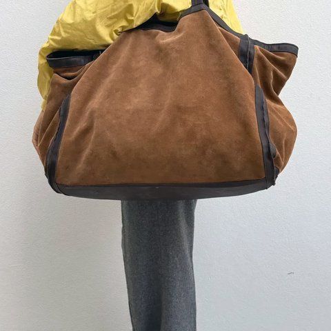Сумка дорожня Oversize Travel Bag шкіряна A-BAG-OVER-FAB-SUE-CML-01 фото