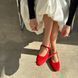 БАЛЕТКИ ЖІНОЧІ W-BAL-BASU-LEA-SUE-RED-36 фото 1