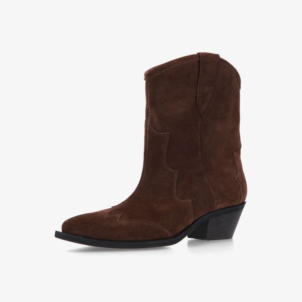 ЧЕРЕВИКИ ЖІНОЧІ COWBOY BOOTS HIGH W-BTS-COWH-LEA-SUE-BRN-36 фото